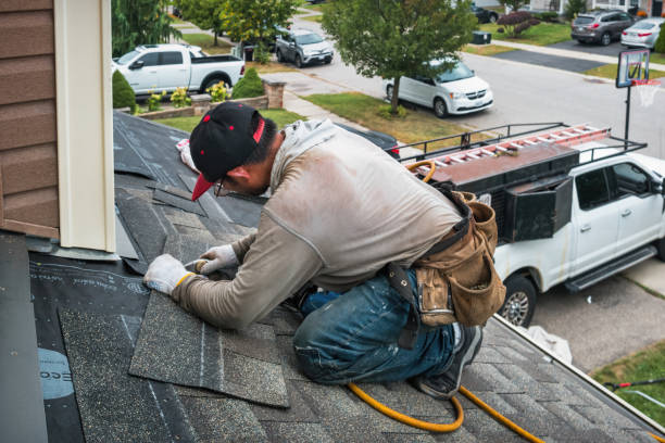 Professional Roofing technician working in Transfer, PA